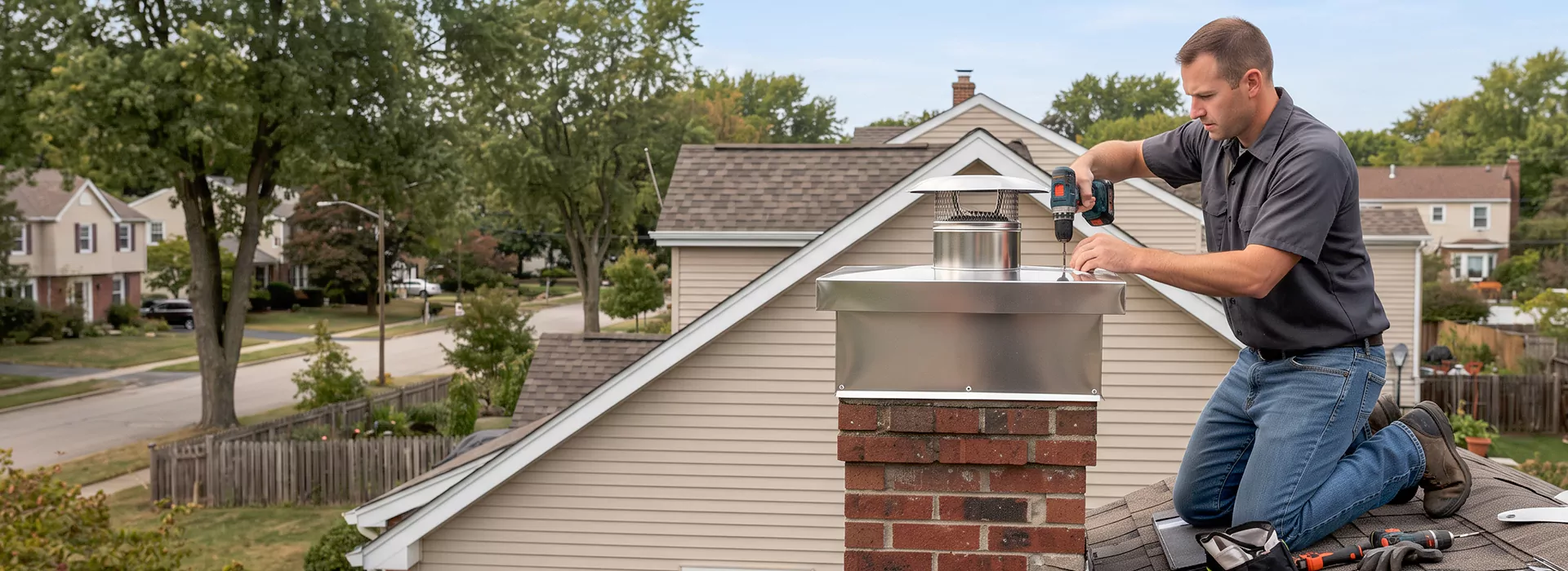 Chimney Chase Cover Installation Compton, CA