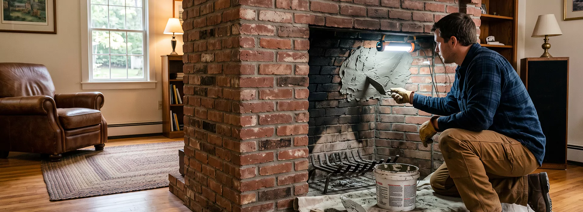 Fireplace Smoke Chamber Repair in Compton