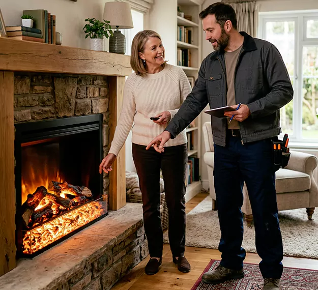 Why Compton Homeowners Choose Our Electric Fireplace Embers Team?