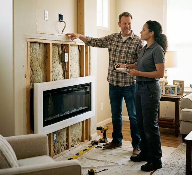 Why Compton, CA Homeowners Choose Our Electric Fireplace Installation Team?