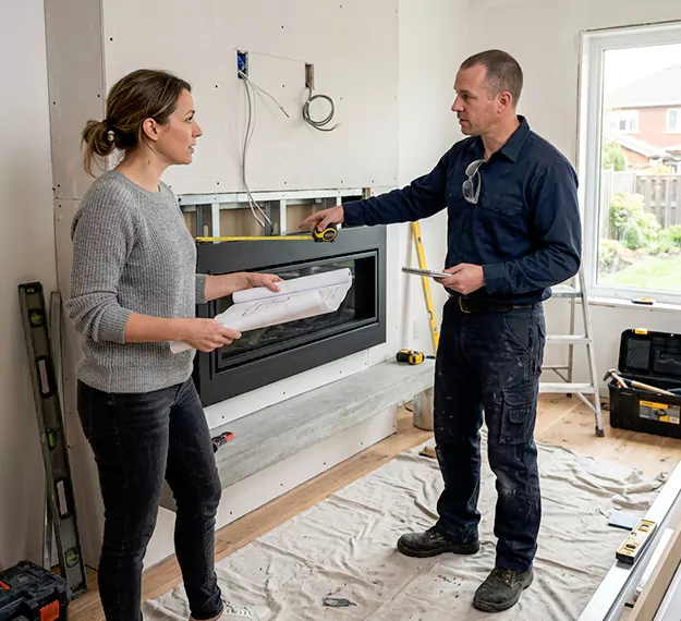 Why Compton Homeowners Choose Our Floating Fireplace Installation Team?