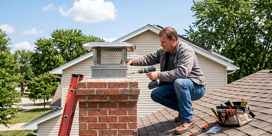 Chimney Top Cover Installation Compton