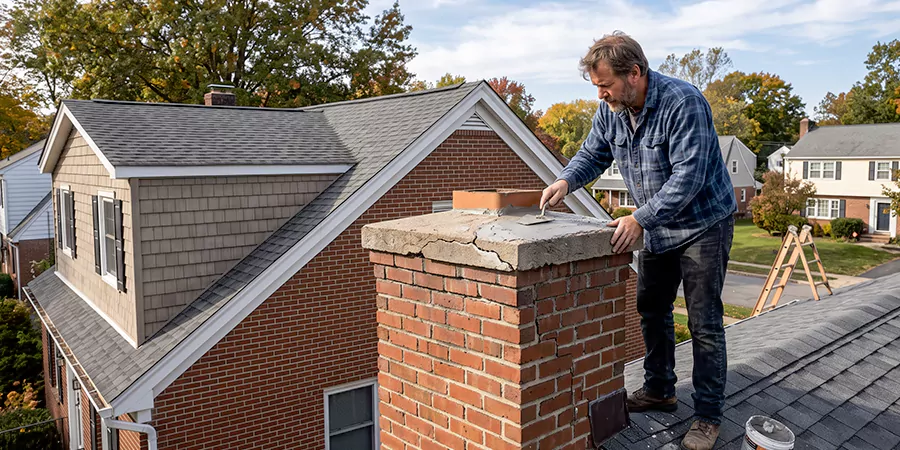 Brick Chimney Crown Repair Compton