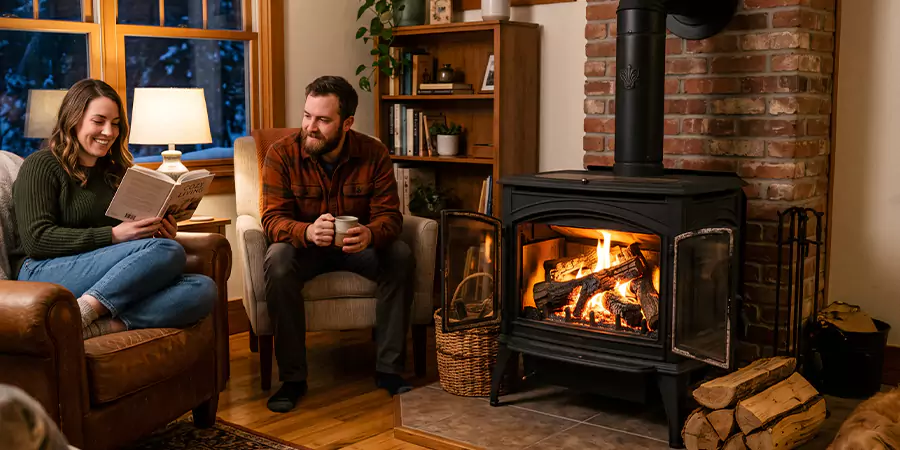 Faux and Fake Wood Burning Stove Logs Compton