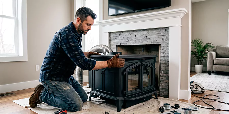 Cast Iron Fireplace Insert Installation Compton