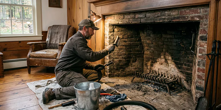 Inglenook and Coal Burning Fireplace Restoration Compton