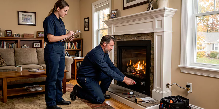 Fireplace Gas Line and Hookup Compton